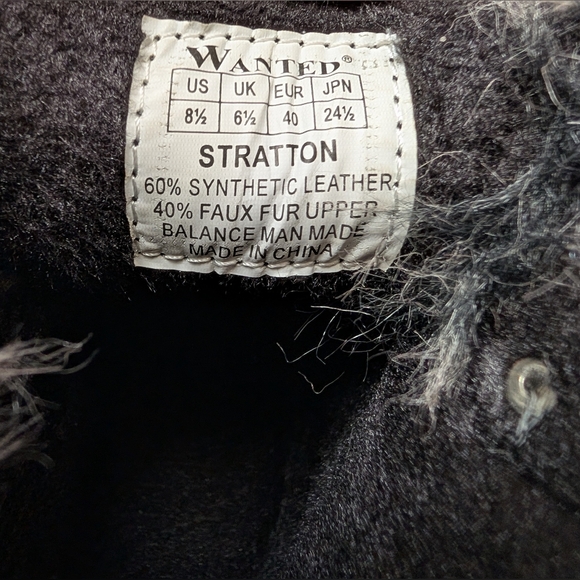 Women's Wanted Stratton Fur Trim Boots 8.5 - Picture 4 of 5